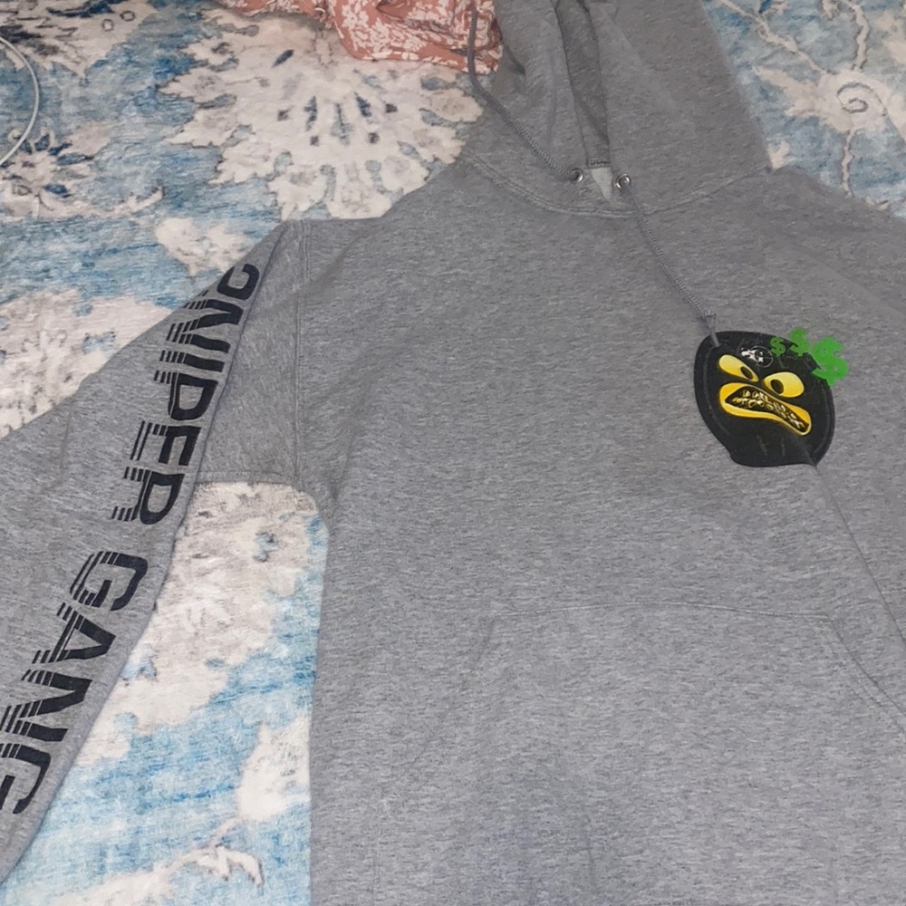 Grey sniper gang hoodie